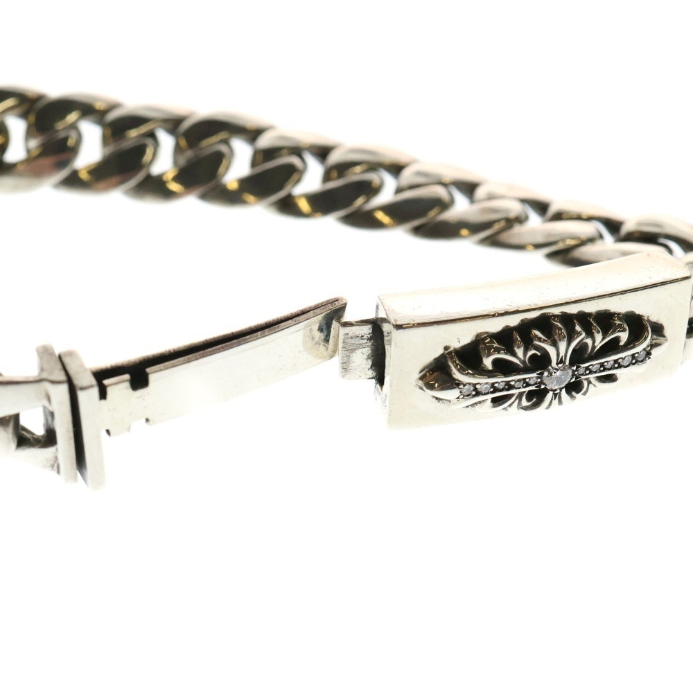 CHROME HEARTS(クロムハーツ) ID BBY FLRL ベイビーIDフローラルクロス アフターダイヤ シルバー