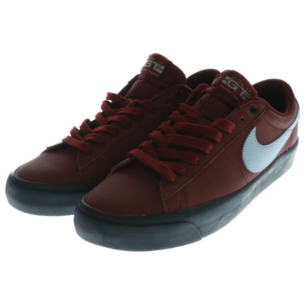 NIKE SB(ナイキエスビー) BLAZER LOW PRO GT DARK TEAM RED BLA ズーム ブレーザー プロ GT ダークチームレッド ブラック ライトアーモリーブルー ローカットスニーカー DV1226-600