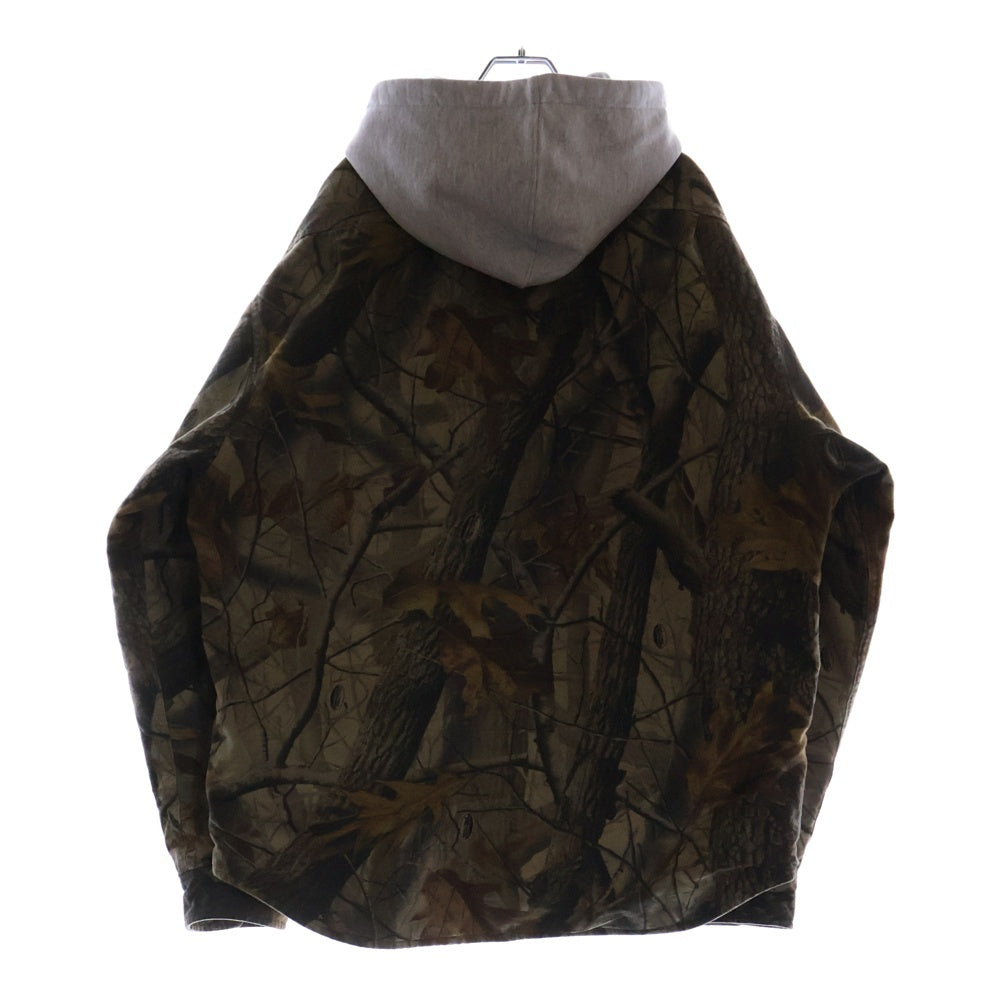 SUPREME(シュプリーム) 25SS Quilted Lined Hooded Flannel Shirt リアルツリー キルテッドライン フード長袖シャツ マルチカラー