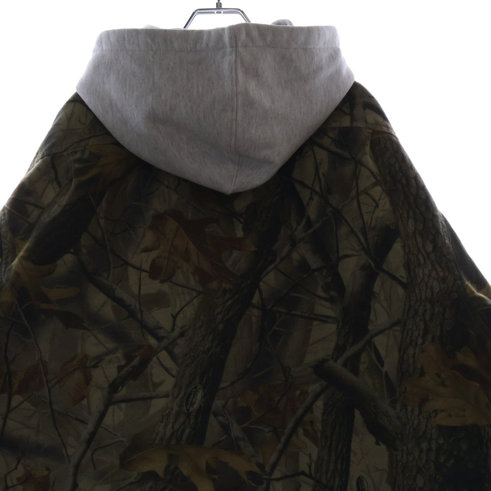SUPREME(シュプリーム) 25SS Quilted Lined Hooded Flannel Shirt リアルツリー キルテッドライン フード長袖シャツ マルチカラー