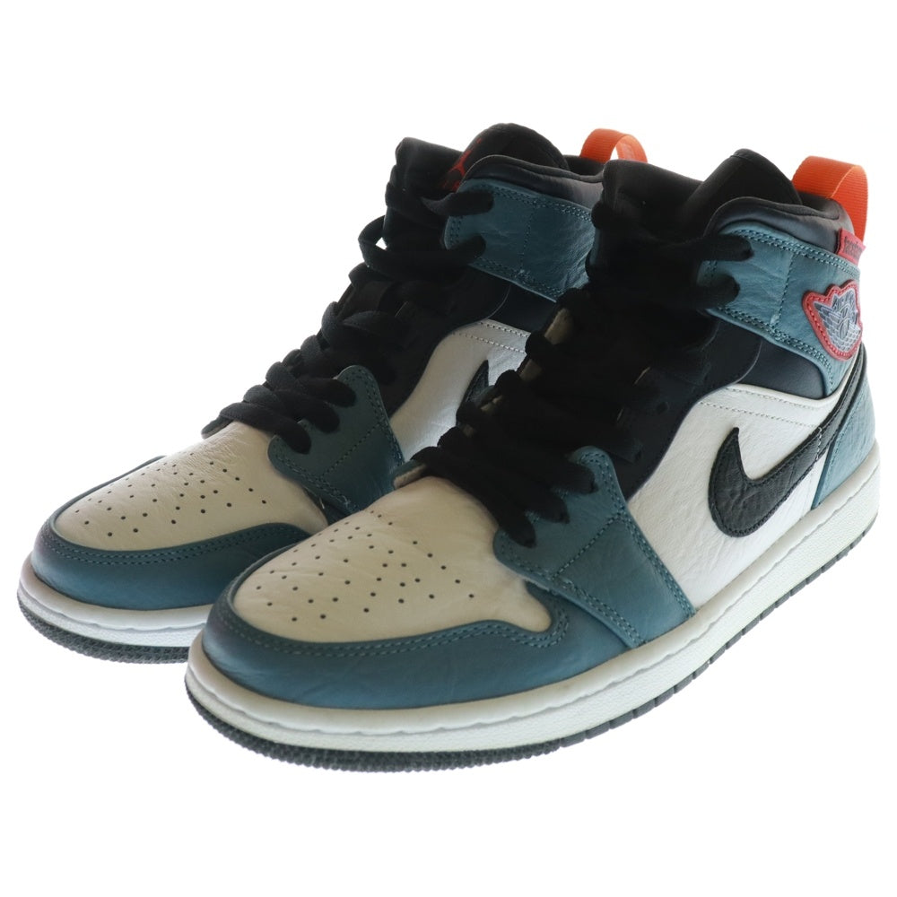 NIKE(ナイキ) ×FACETASM AIR JORDAN 1 MID WHITE/NAVY ファセッタズム エアジョーダン1 ミッドカットスニーカー ホワイト/ネイビー US9.5/27.5cm CU2802-100
