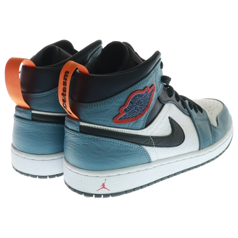 NIKE(ナイキ) ×FACETASM AIR JORDAN 1 MID WHITE/NAVY ファセッタズム エアジョーダン1 ミッドカットスニーカー ホワイト/ネイビー US9.5/27.5cm CU2802-100