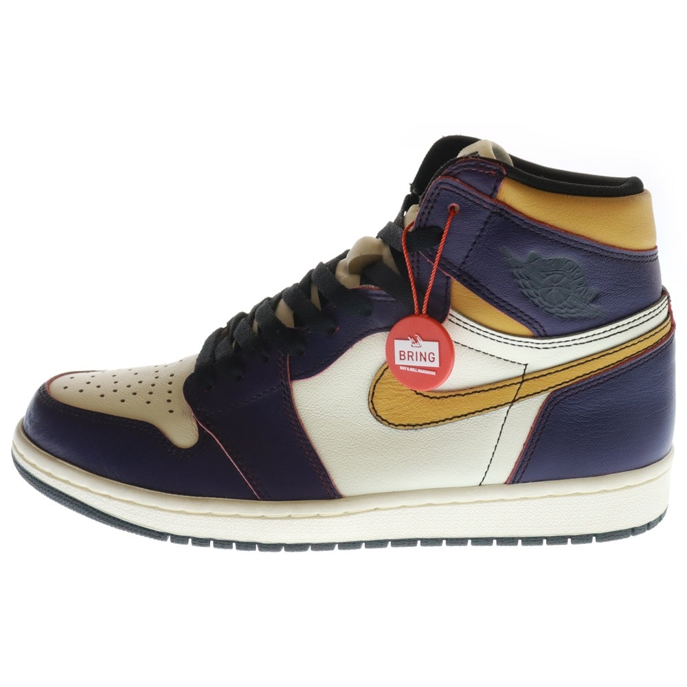 NIKE SB(ナイキエスビー) AIR JORDAN 1 RETRO HIGH OG DEFIANT LAKERS エアジョーダン1 ディフィアント レイカーズ シカゴ ハイカットスニーカー US9.5/27.5cm CD6578-507