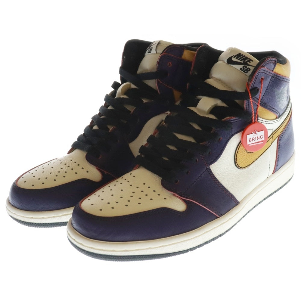 NIKE SB(ナイキエスビー) AIR JORDAN 1 RETRO HIGH OG DEFIANT LAKERS エアジョーダン1 ディフィアント レイカーズ シカゴ ハイカットスニーカー US9.5/27.5cm CD6578-507
