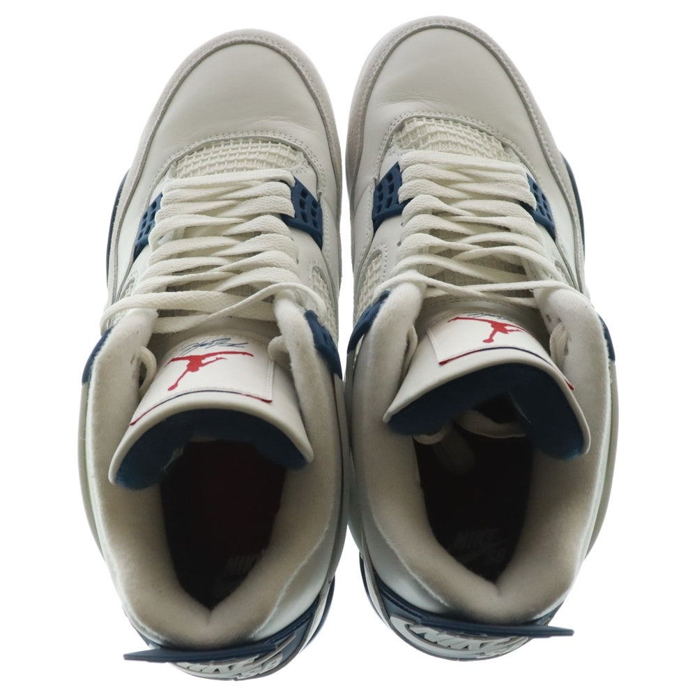 NIKE SB(ナイキエスビー) AIR JORDAN 4 RETRO SP SUMMIT WHITE エアジョーダン4 レトロ サミット ローカットスニーカー ホワイト US9.5/27.5cm DR5415-100