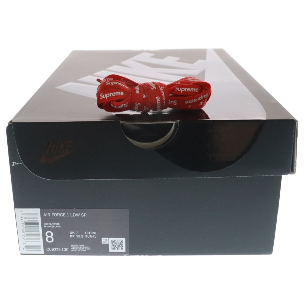 NIKE(ナイキ) ×SUPREME AIR FORCE 1 LOW シュプリーム エアフォース 1 ローカットスニーカー ホワイト US8/26cm CU9225-100