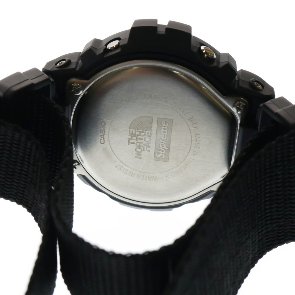 CASIO G-SHOCK(カシオ ジーショック) 22AW ×SUPREME/THE NORTH FACE シュプリーム/ザノースフェイスナイロンベルト デジタル 腕時計 NN322471 DW-6900NS