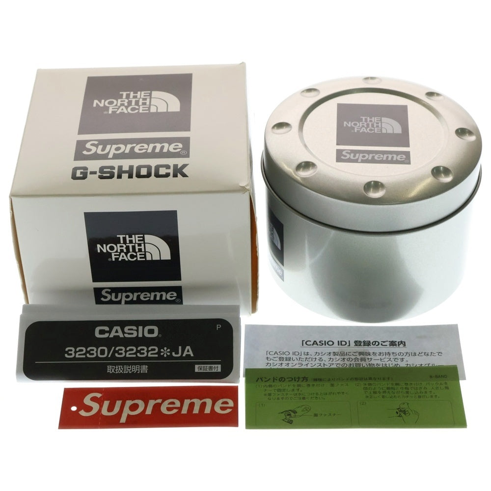 CASIO G-SHOCK(カシオ ジーショック) 22AW ×SUPREME/THE NORTH FACE シュプリーム/ザノースフェイスナイロンベルト デジタル 腕時計 NN322471 DW-6900NS