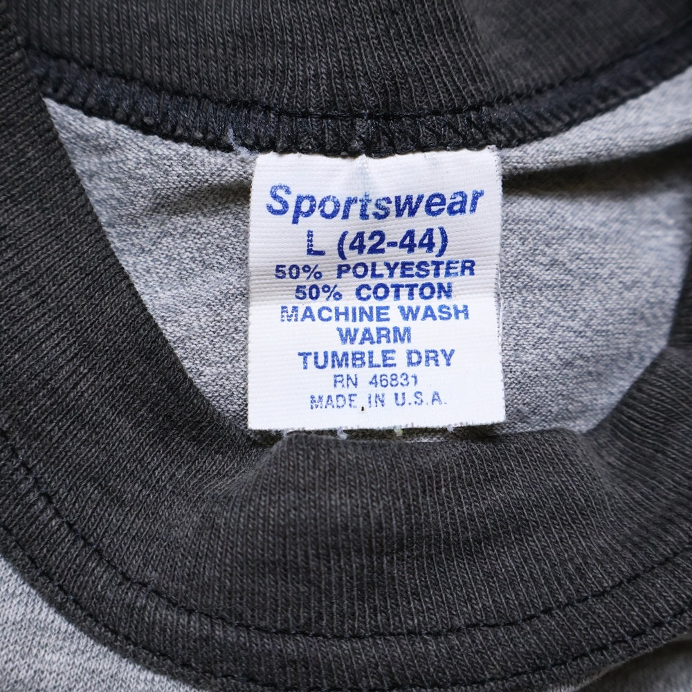 VINTAGE(ヴィンテージ) 80s RUSH SIGNALS NEW WORLD TOUR 82-83 ラッシュ ラグランスリーブプリント半袖Tシャツ グレー