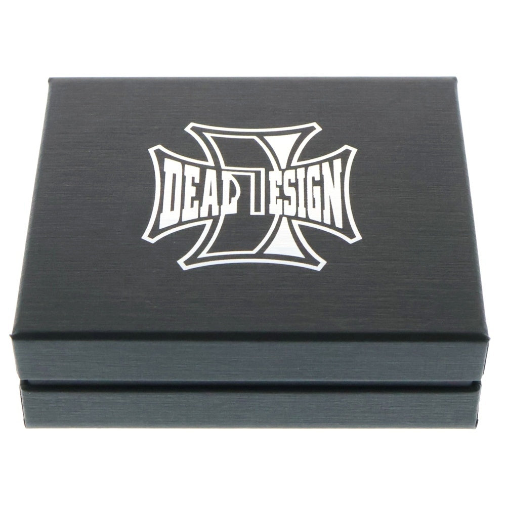 DEAL DESIGN(ディールデザイン) マルチ3ドット レザーブレスレット ブラック/シルバー