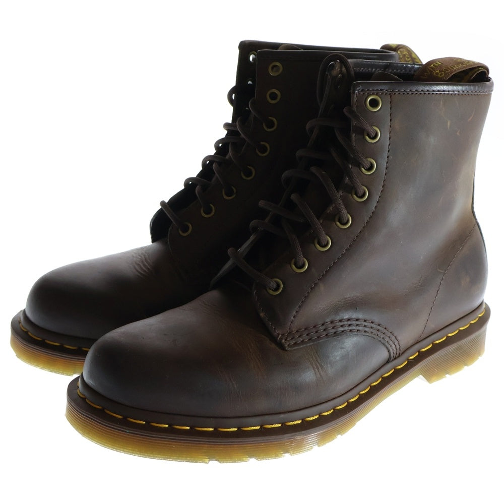 Dr.Martens(ドクターマーチン) 1460 8ホールブーツ ハイカットレザーシューズ ユーズド加工 ダークブラウン 11822203