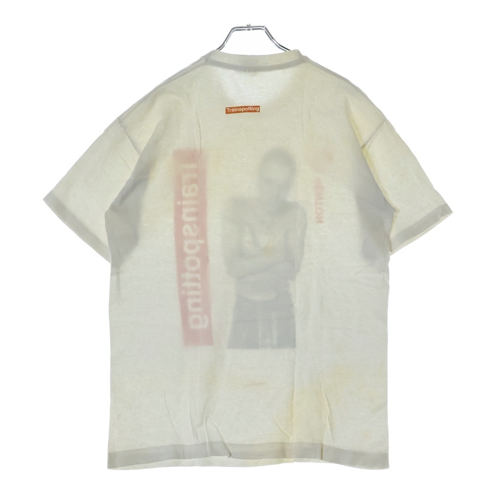 VINTAGE(ヴィンテージ) 90S TRAIN SPOTTING トレインスポッティング 両面プリント クルーネック カットソー 半袖Tシャツ ホワイト