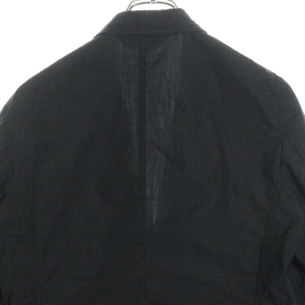 COMME des GARCONS HOMME PLUS(コムデギャルソンオムプリュス) 08SS AD2007 ダブルフラップポケット 1ボタン コットン テーラードジャケット ブラック PA-J093
