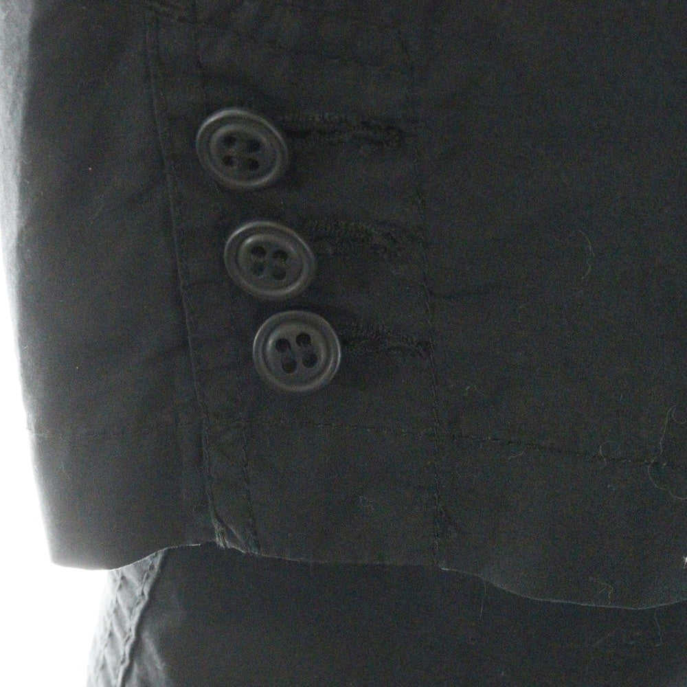 COMME des GARCONS HOMME PLUS(コムデギャルソンオムプリュス) 08SS AD2007 ダブルフラップポケット 1ボタン コットン テーラードジャケット ブラック PA-J093