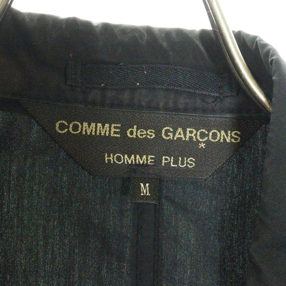 COMME des GARCONS HOMME PLUS(コムデギャルソンオムプリュス) 08SS AD2007 ダブルフラップポケット 1ボタン コットン テーラードジャケット ブラック PA-J093
