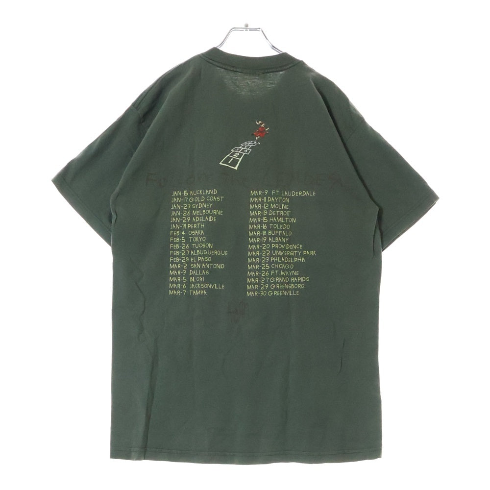 VINTAGE(ヴィンテージ) 90S KORN FOLLOW THE LEADER コーン フォロー ザ レイダー クルーネック カットソー 半袖Tシャツ グリーン