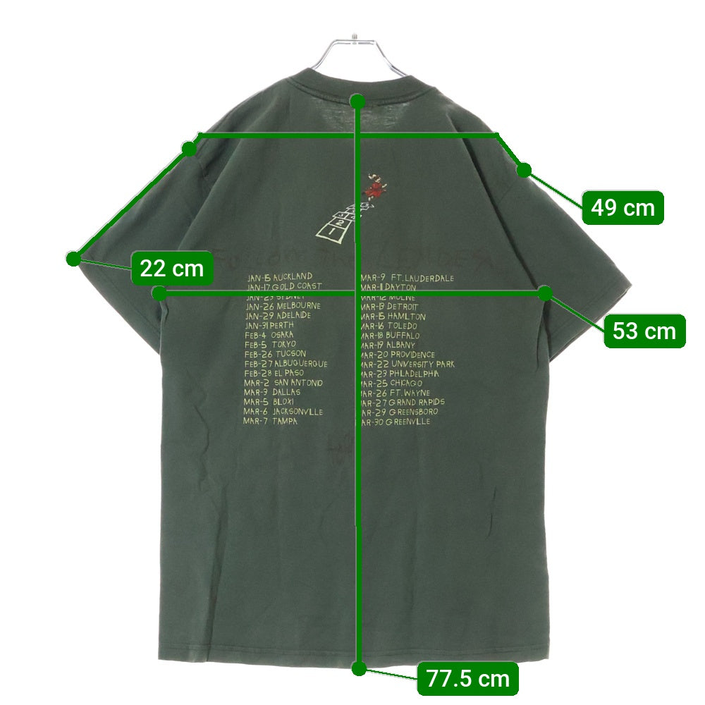 VINTAGE(ヴィンテージ) 90S KORN FOLLOW THE LEADER コーン フォロー ザ レイダー クルーネック カットソー 半袖Tシャツ グリーン
