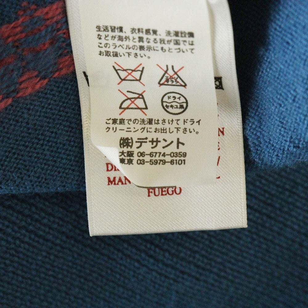 UMBRO(アンブロ) 00S KIM JONES BORDER WOOL KNIT キムジョーンズ ボーダー クルーネック ウールニット セーター ブルー