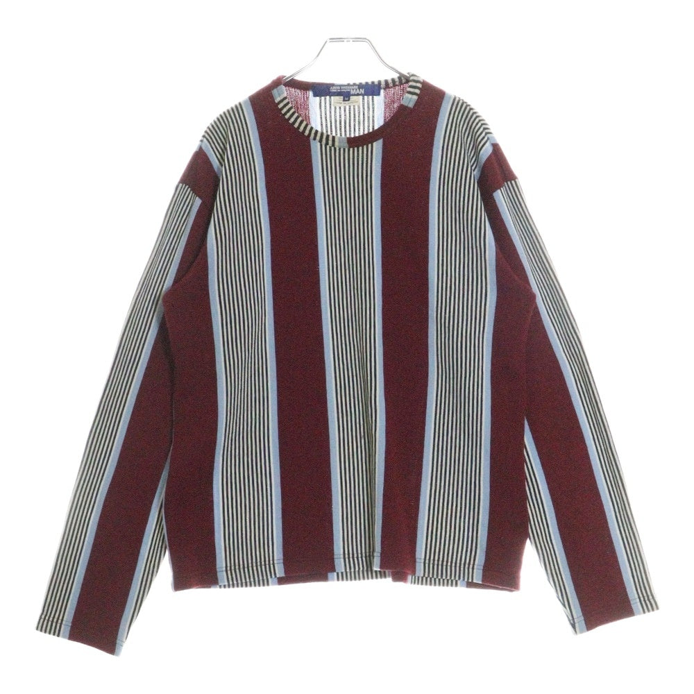 JUNYA WATANABE COMME des GARCONS(ジュンヤワタナベ コムデギャルソン) 02AW ミックスウール ストライプ クルーネック ニット セーター マルチカラー YG-T032 AD2002