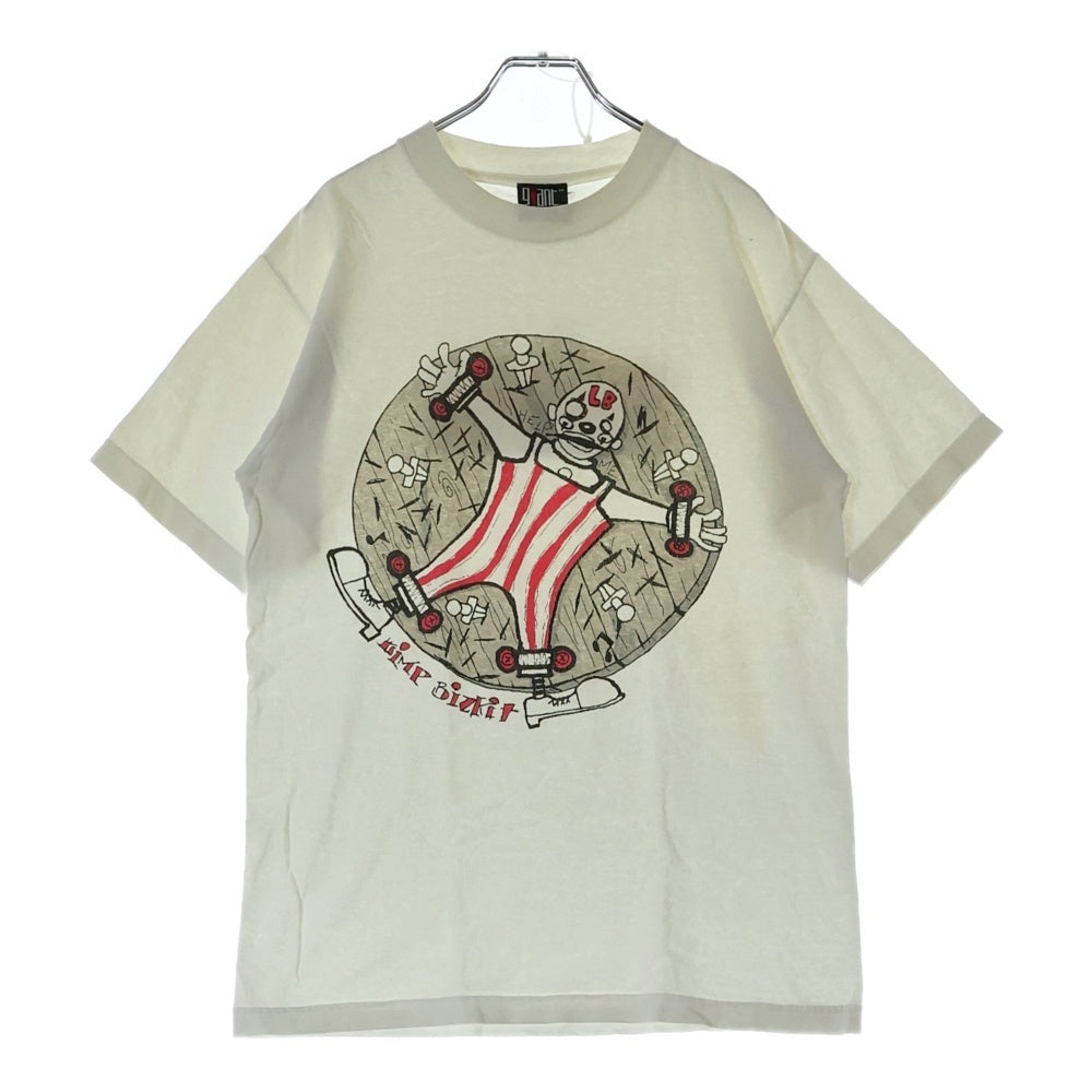 VINTAGE(ヴィンテージ) 90-00S VINTAGE LIMPBIZ KIT GIANT ヴィンテージ リンプビズキット 両面プリント クルーネック 半袖Tシャツ カットソー ホワイト