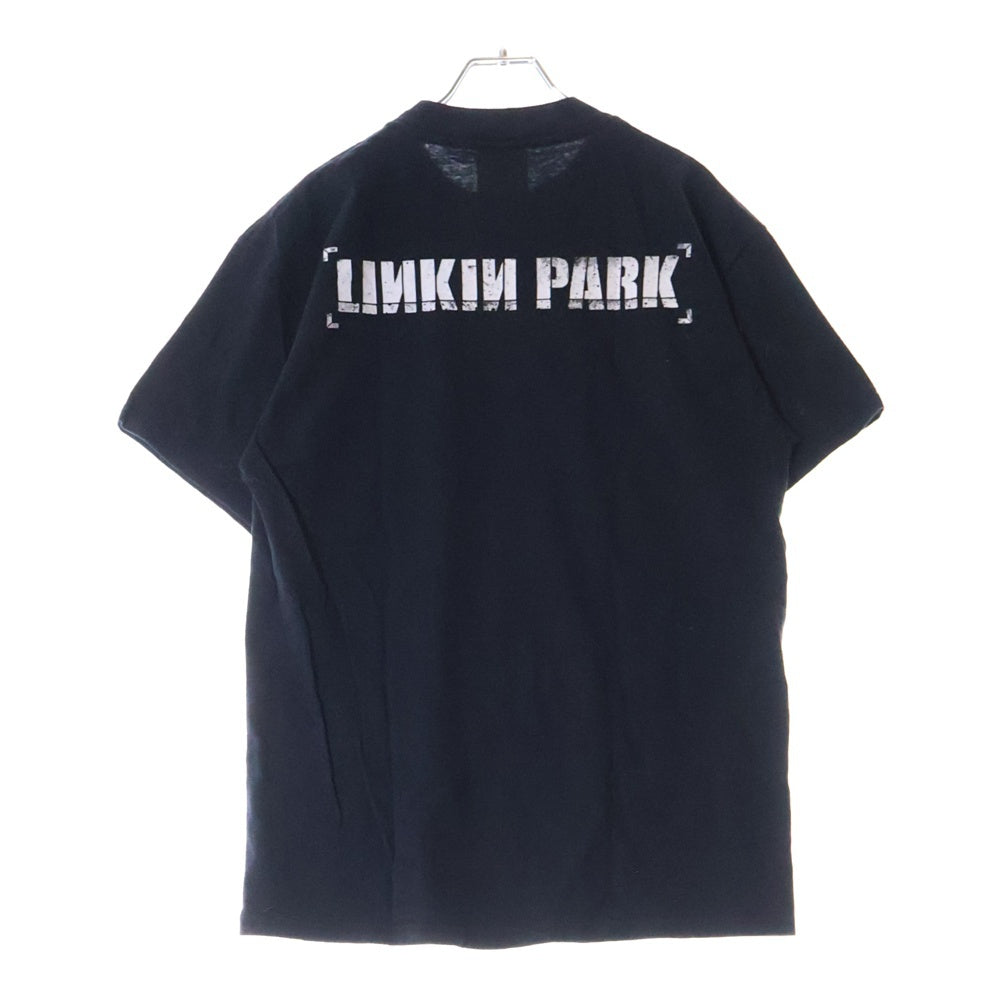 VINTAGE(ヴィンテージ) 00S LINKIN PARK 00S HYBRID THEORY リンキンパーク ハイブリッド セオリー クルーネック 両面プリント Tシャツ カットソー ブラック