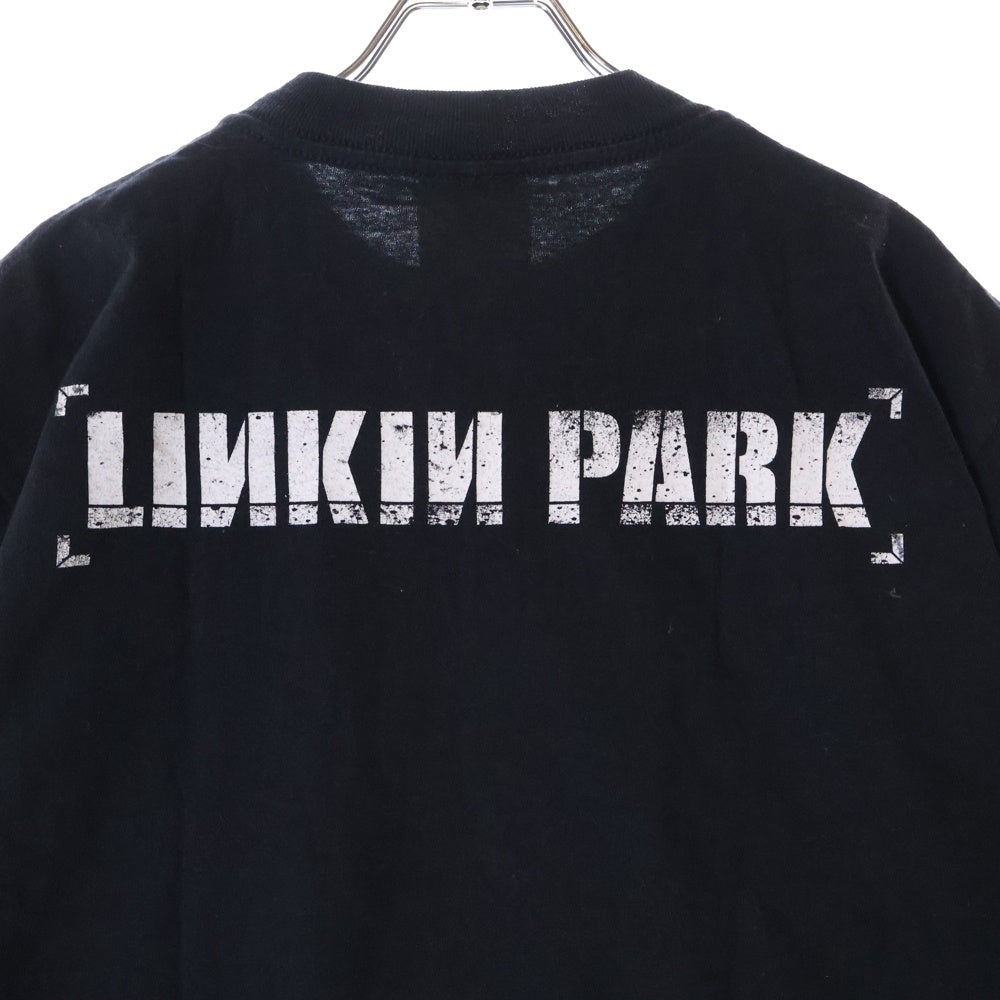 VINTAGE(ヴィンテージ) 00S LINKIN PARK 00S HYBRID THEORY リンキンパーク ハイブリッド セオリー クルーネック 両面プリント Tシャツ カットソー ブラック