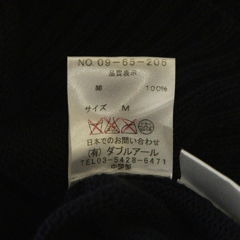 KIM JONES ARCHIVE(キムジョーンズアーカイブ) クルーネック ネクタイ エンブロイダリー ラグランスリーブ ニット セーター ネイビー