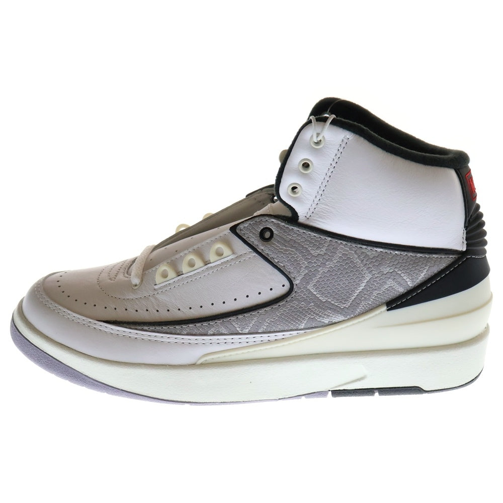 NIKE(ナイキ) AIR JORDAN 2 RETRO PYTHON エア ジョーダン 2 レトロ パイソン ハイカットスニーカー ホワイト US8.5/26.5cm DR8884-102