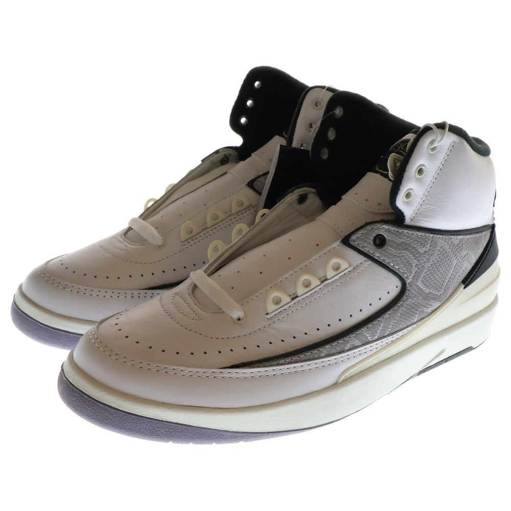 NIKE(ナイキ) AIR JORDAN 2 RETRO PYTHON エア ジョーダン 2 レトロ パイソン ハイカットスニーカー ホワイト US8.5/26.5cm DR8884-102