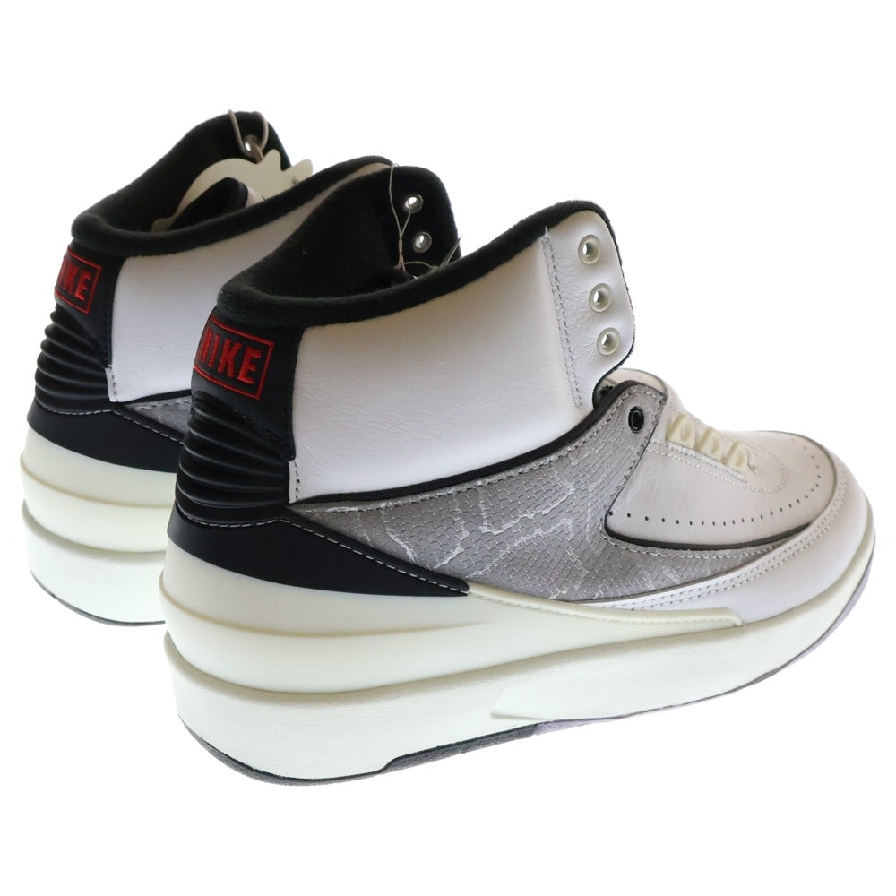NIKE(ナイキ) AIR JORDAN 2 RETRO PYTHON エア ジョーダン 2 レトロ パイソン ハイカットスニーカー ホワイト US8.5/26.5cm DR8884-102
