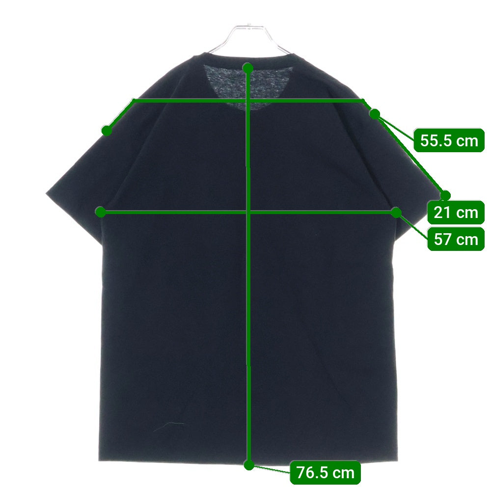 NO BRAND(ノーブランド) SNOOP DOGG BE WARE OF DOGG スヌープドッグ フェイスプリント 半袖Tシャツ カットソー ブラック