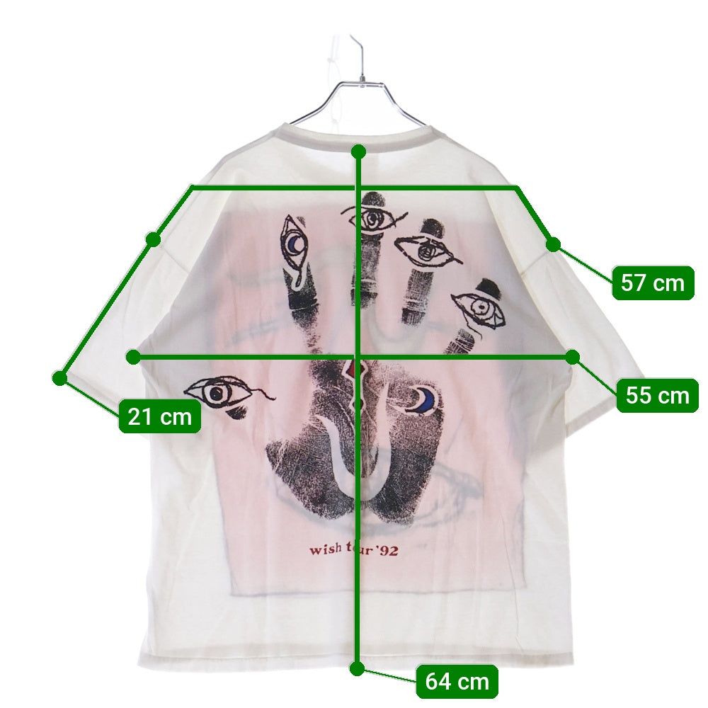 VINTAGE(ヴィンテージ) 90S THE CURE WISH TOUR NORTH AMERICAN SUMMER ザ キュアー ウィッシュ ツアー Tシャツ 半袖カットソー ホワイト
