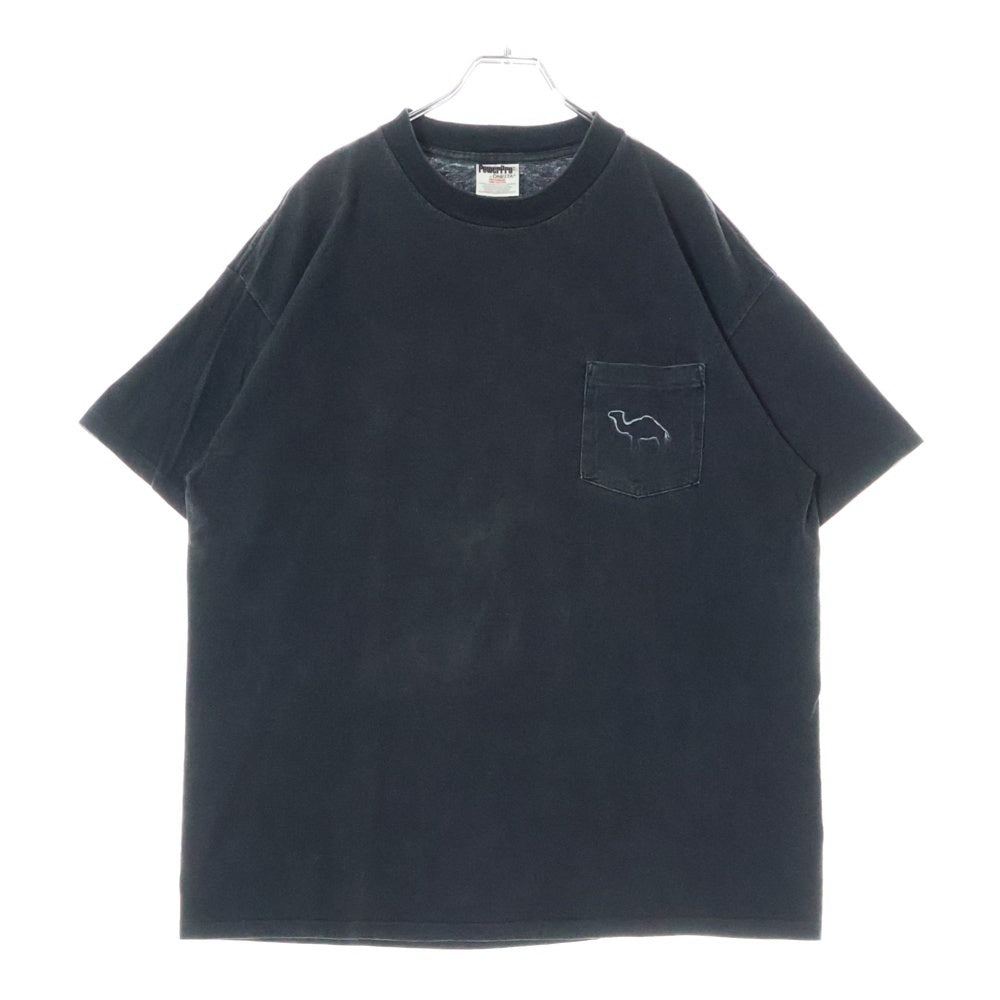 VINTAGE(ヴィンテージ) 90S CAMEL キャメル カンパニー ロゴプリント 半袖ポケットTシャツ カットソー ブラック