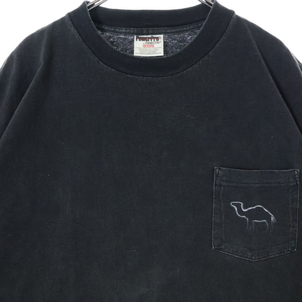 VINTAGE(ヴィンテージ) 90S CAMEL キャメル カンパニー ロゴプリント 半袖ポケットTシャツ カットソー ブラック