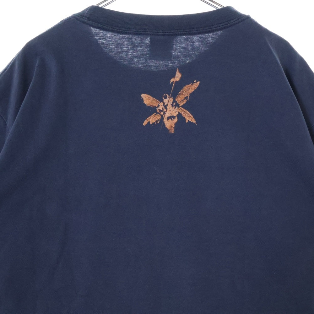 VINTAGE(ヴィンテージ) 00S LINKIN PARK HYBRID THEORY リンキンパーク ハイブリッドセオリー プリントロゴ 半袖Tシャツ カットソー ネイビー