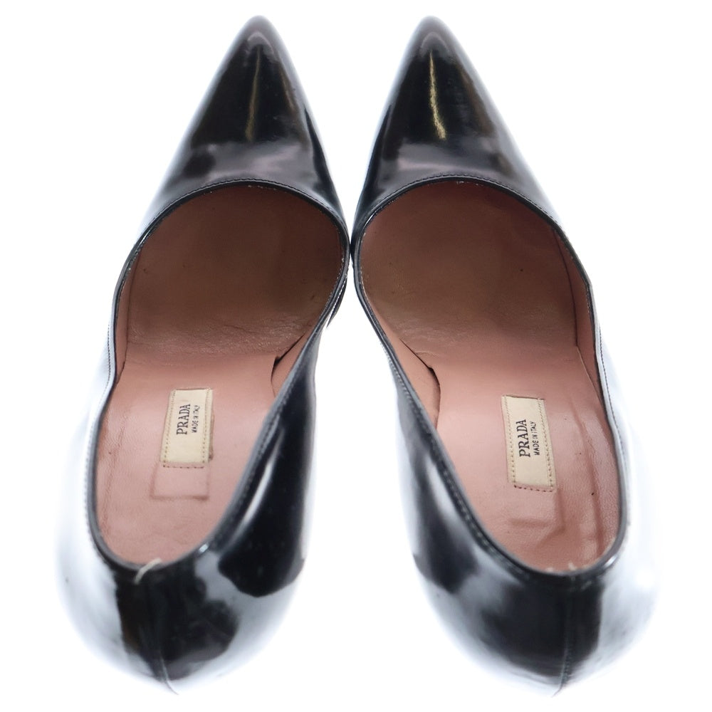 PRADA(プラダ) VERO CUCIO 本革 ポインテッドトゥ ハイヒール パンプス レディース ブラック/ピンク