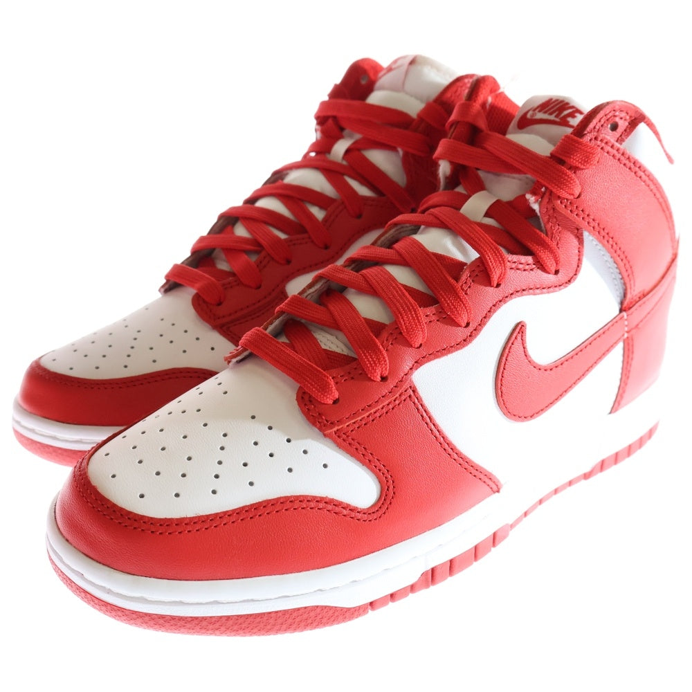 NIKE(ナイキ) DUNK HIGH Championship ダンク チャンピオンシップ ハイカットスニーカー ホワイト/レッド US8.5/26.5cm DD1399-106