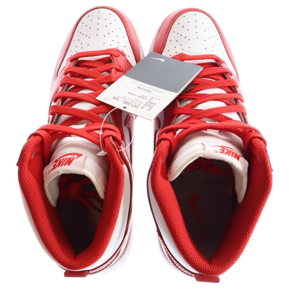 NIKE(ナイキ) DUNK HIGH Championship ダンク チャンピオンシップ ハイカットスニーカー ホワイト/レッド US8.5/26.5cm DD1399-106