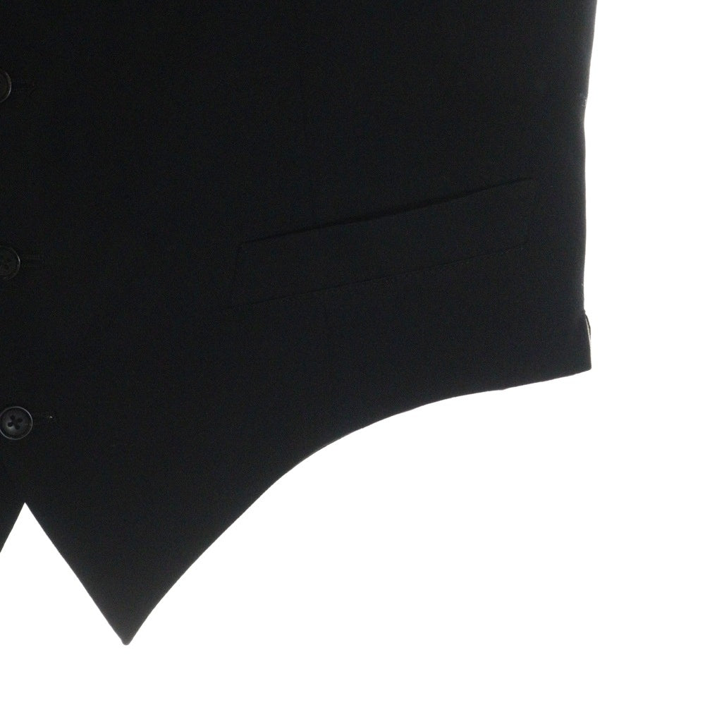 Yohji Yamamoto POUR HOMME(ヨウジヤマモト プールオム) 22AW ノッチドラペル 5B ベスト ジレ ブラック HE-V03-100