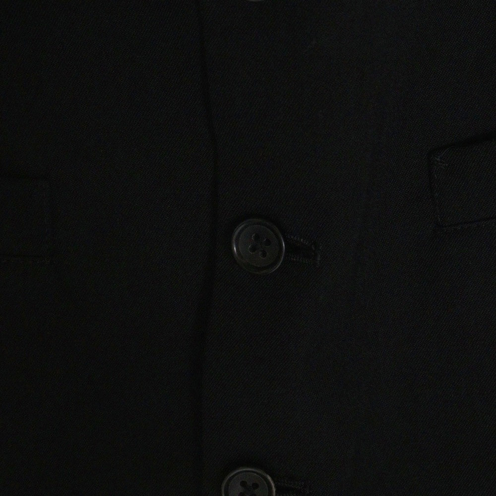 Yohji Yamamoto POUR HOMME(ヨウジヤマモト プールオム) 22AW ノッチドラペル 5B ベスト ジレ ブラック HE-V03-100