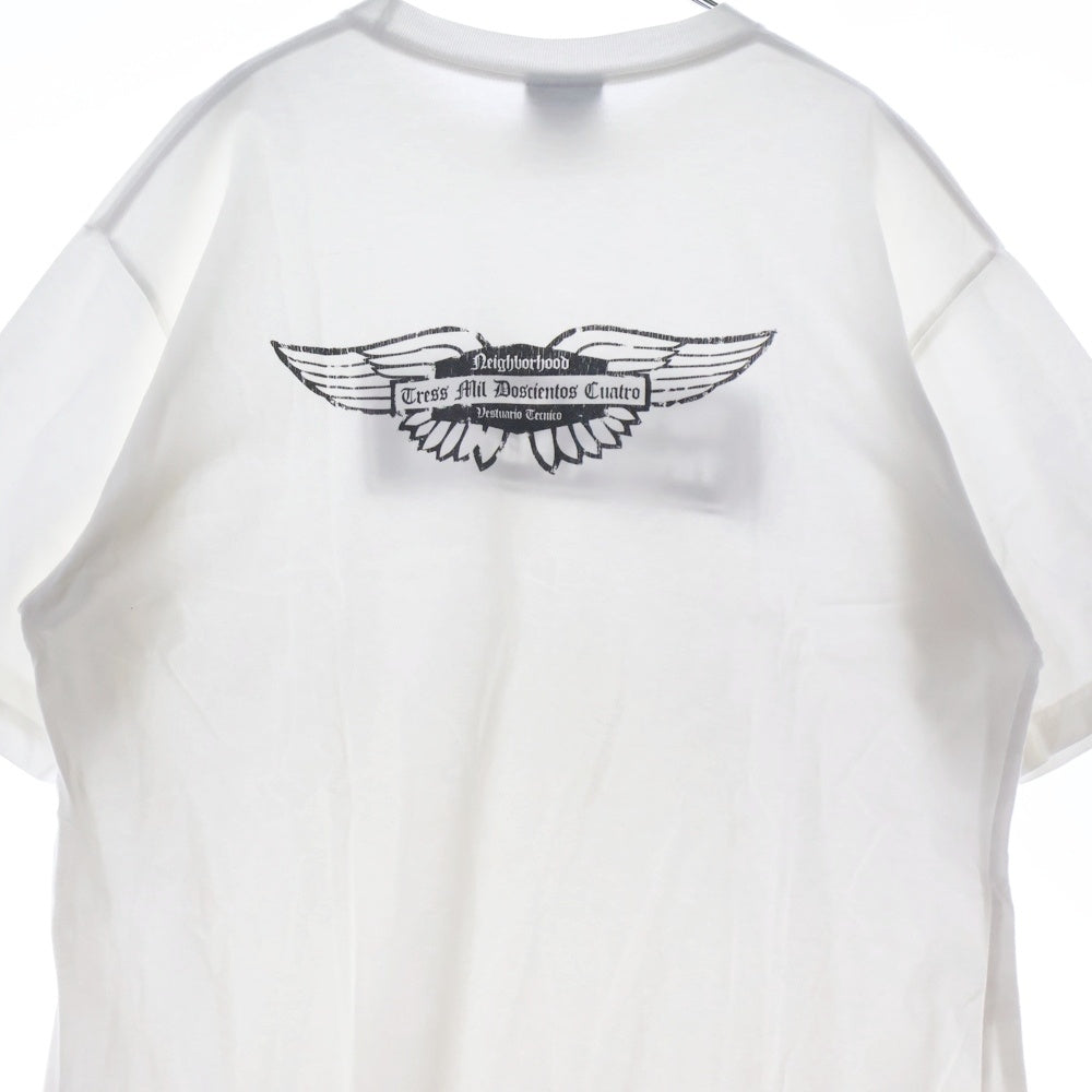 NEIGHBORHOOD(ネイバーフッド) 両面プリント クルーネック半袖Tシャツ カットソー ホワイト