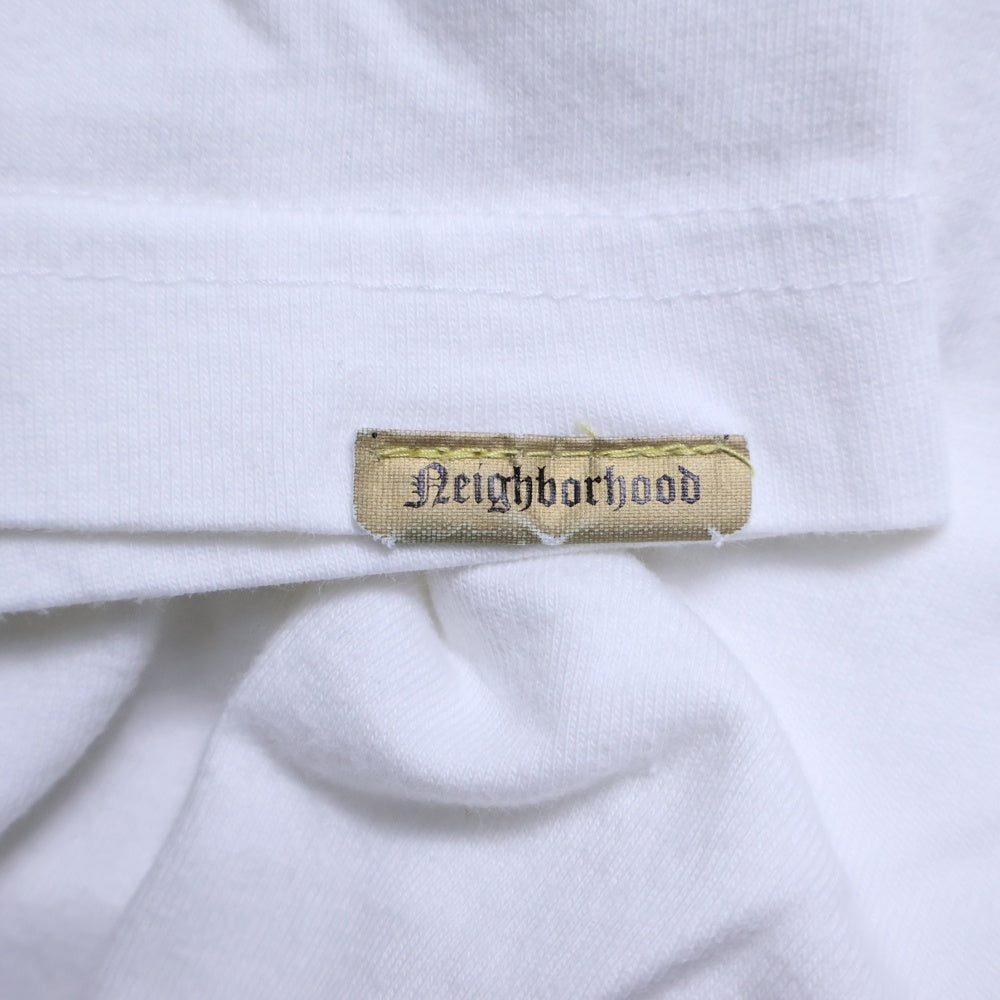 NEIGHBORHOOD(ネイバーフッド) 両面プリント クルーネック半袖Tシャツ カットソー ホワイト
