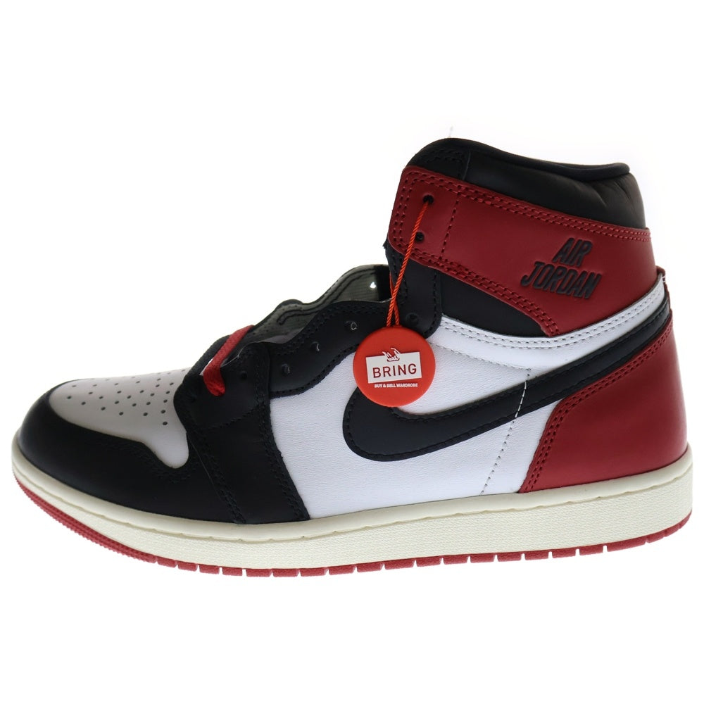 NIKE(ナイキ) AIR JORDAN 1 RETRO HIGH OG BLACK TOE REIMAGINED エアジョーダン1 レトロ OG ブラックトゥリイマジンド ハイカットスニーカー US9.5/27.5cm DZ5485-106