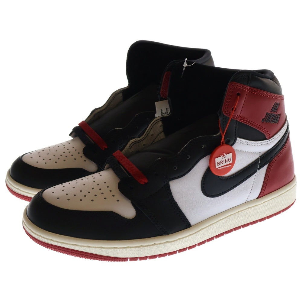 NIKE(ナイキ) AIR JORDAN 1 RETRO HIGH OG BLACK TOE REIMAGINED エアジョーダン1 レトロ OG ブラックトゥリイマジンド ハイカットスニーカー US9.5/27.5cm DZ5485-106