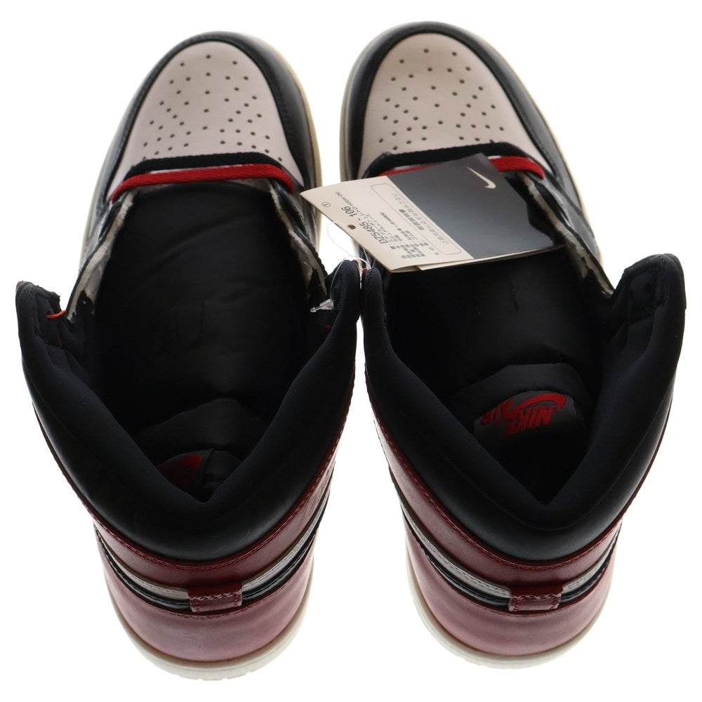 NIKE(ナイキ) AIR JORDAN 1 RETRO HIGH OG BLACK TOE REIMAGINED エアジョーダン1 レトロ OG ブラックトゥリイマジンド ハイカットスニーカー US9.5/27.5cm DZ5485-106
