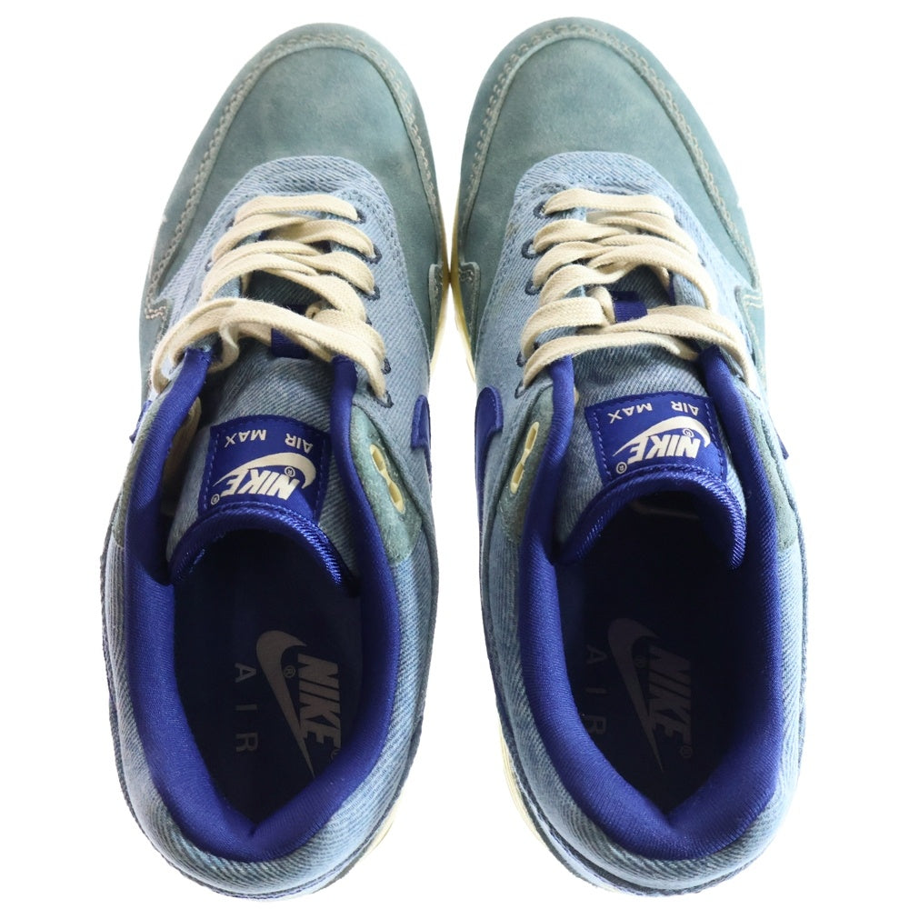 NIKE(ナイキ) AIR MAX1PRM DIRTY DENIM エアマックス1 ダーティーデニム ローカットスニーカー ブルー/インディゴ US9.5/27.5cm DV3050-300