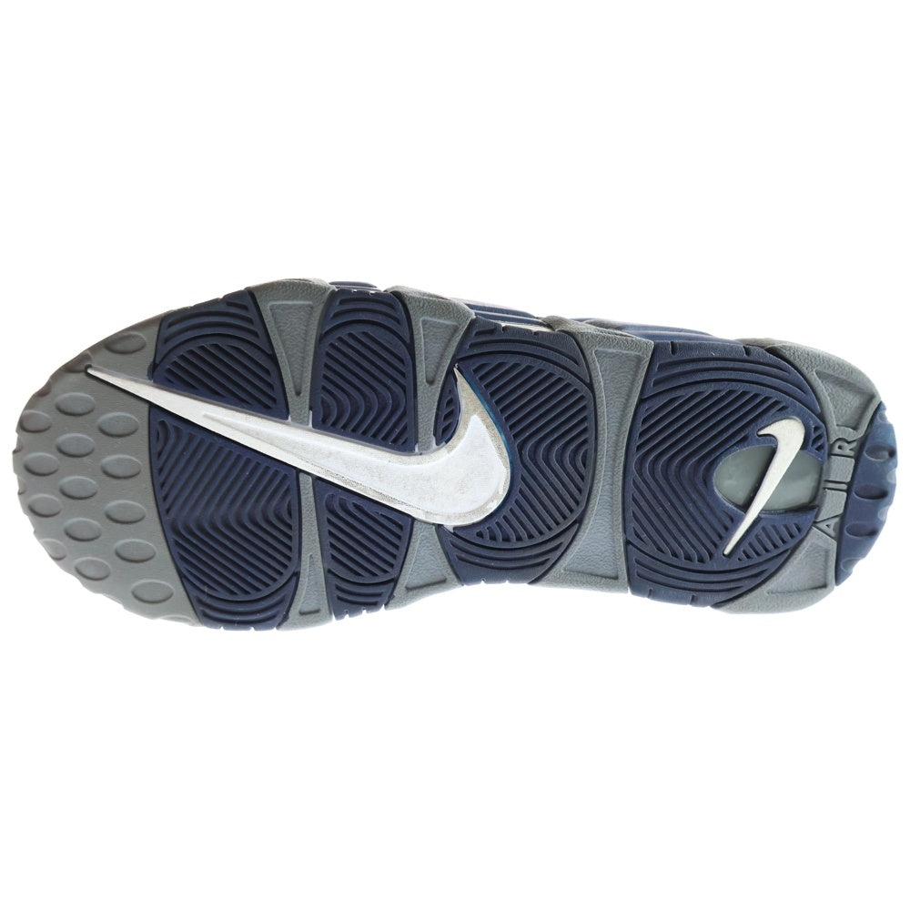 NIKE(ナイキ) AIR MORE UPTEMPO 96 COOL GREY WHITE MIDNIGHT NAV エアモアアップテンポ 96 クールグレー ホワイト ミッドナイトネイビー ハイカットスニーカー US9.5/27.5cm ネイビー92194-003