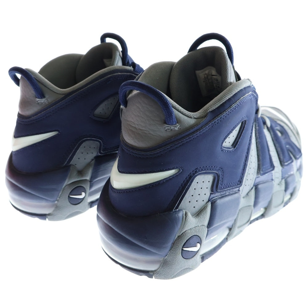 NIKE(ナイキ) AIR MORE UPTEMPO 96 COOL GREY WHITE MIDNIGHT NAV エアモアアップテンポ 96 クールグレー ホワイト ミッドナイトネイビー ハイカットスニーカー US9.5/27.5cm ネイビー92194-003