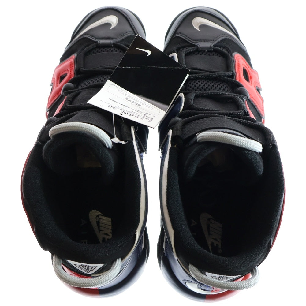 NIKE(ナイキ) AIR MORE UPTEMPO 96 BLACK AND UNIVERSITY RED エアモアアップテンポ 96 ブラック アンド ユニバーシティレッド ハイカットスニーカー DJ4400-001