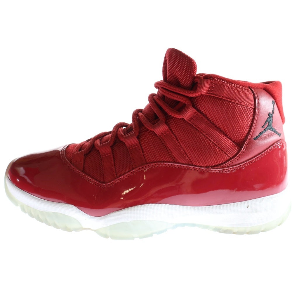 NIKE(ナイキ) AIR JORDAN 11 RETRO WIN LIKE 96 エアジョーダン11 レトロ ウィンライク96 ハイカットスニーカー レッド US10/28cm 378037-623